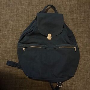 Baggu canvas backpack navy blue